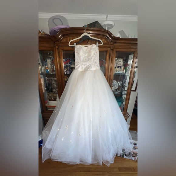 Mori lee By Madeline Gardner Floral Embroidery beaded dress size(9/10) on tag - Picture 2 of 8